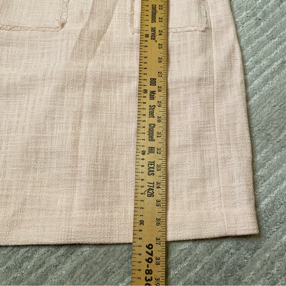 Karl Lagerfeld Paris Pink Tweed Floral Collar Shift Dress Size 6 - Picture 10 of 11